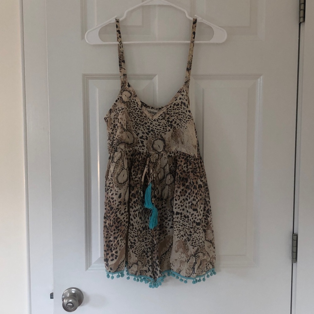 Snake print Beach Romper!